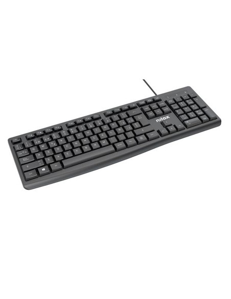 TECLADO A NILOX CABLE USB NEGRO