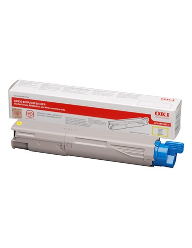 TONER OKI C3520/3530/MC350 AMARILLO ORIGINAL 2500