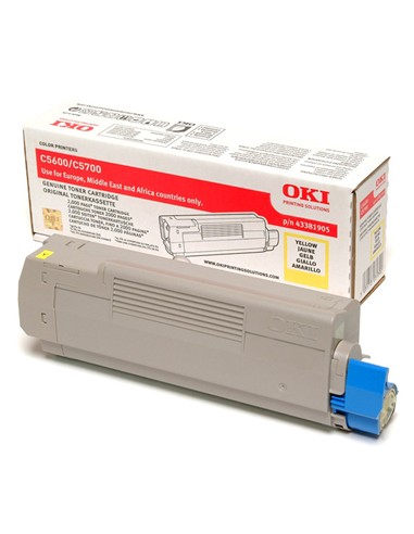 TONER OKI C5600/5700 AMARILLO ORIGINAL