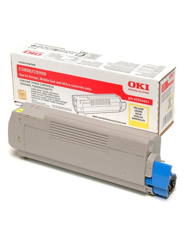 TONER OKI C5800/5900 AMARILLO ORIGINAL