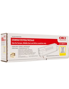 TONER OKI C5850 AMARILLO ORIGINAL