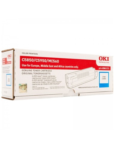 TONER OKI C5850 CYAN ORIGINAL