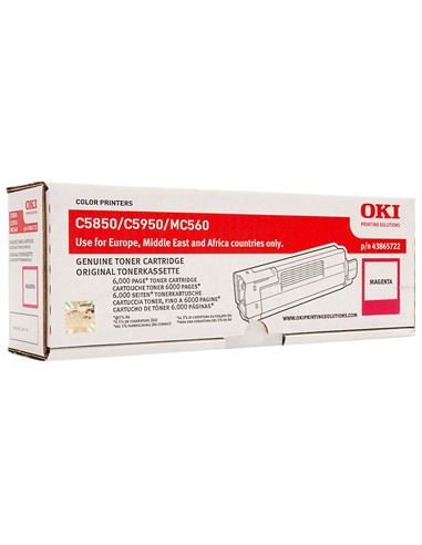 TONER OKI C5850 MAGENTA ORIGINAL