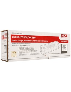 TONER OKI C5850 NEGRO ORIGINAL