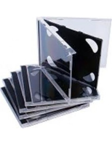 ARCHIVADOR CDS 2 UNID. PLASTICO RIGIDO DOBLE