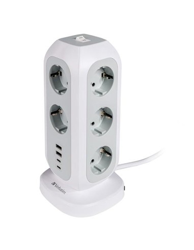 REGLETA VERBATIM CON 11+2 TOMAS CON INTERRUPTOR
