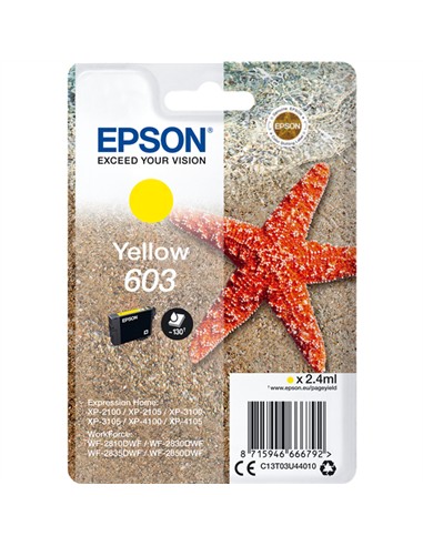 CARTUCHO EPSON 603 AMARILLO ORIGINAL