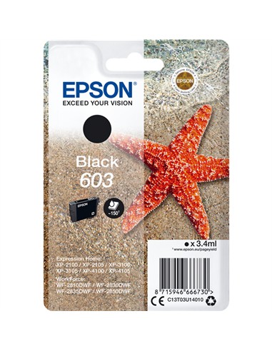 CARTUCHO EPSON 603 NEGRO ORIGINAL