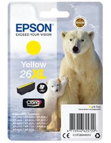 CARTUCHO EPSON 26XL AMARILLO ORIGINAL