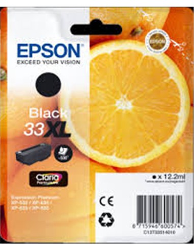 CARTUCHO EPSON CLARIA PREMIUM 33XL NEGRO ORIGINAL