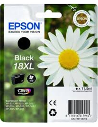 CARTUCHO EPSON 18XL NEGRO ORIGINAL