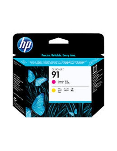 CARTUCHO HP CABEZAL 91 MAGENTA AMARILLO ORIGINAL