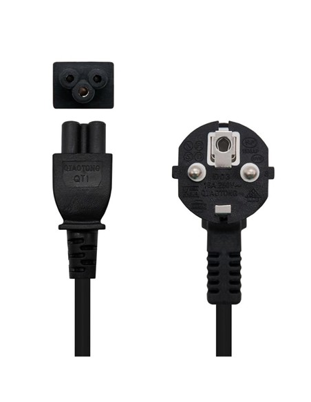 CABLE ALIMENTACION NANOCABLE NOTEBOOK TREBOL 1.5M