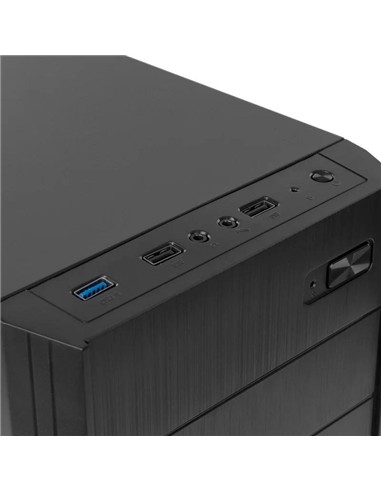 CAJA ORDENADOR NOX LITE 010 ATX DVD BLACK + FUENTE