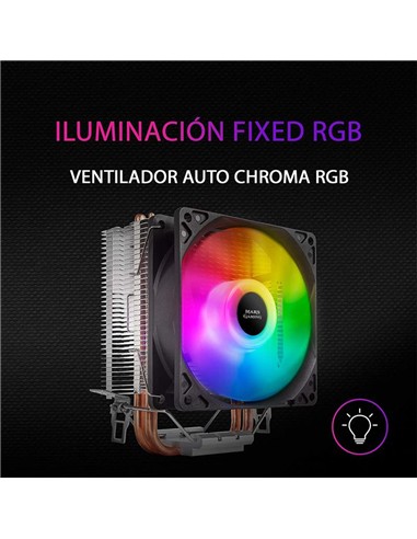 VENTILADOR DISIPADOR MARS GAMING MCPUARGB CPU 90MM