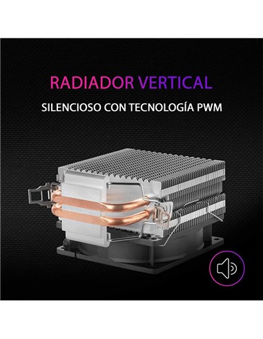 VENTILADOR DISIPADOR MARS GAMING MCPUARGB CPU 90MM