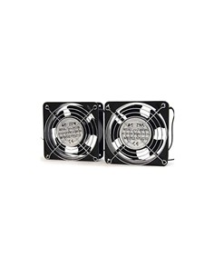 VENTILADOR DOBLE 12 CM POWERGREEN ARMARIO RACK 2