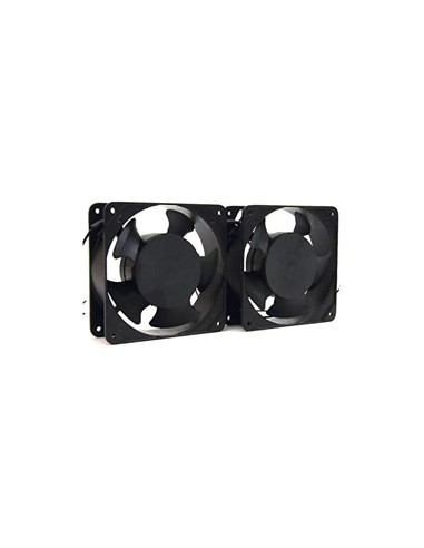 VENTILADOR DOBLE 12 CM POWERGREEN ARMARIO RACK