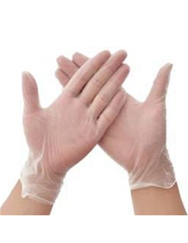 GUANTES DESECHABLES (100 unid) TALLA XL (VINILO)