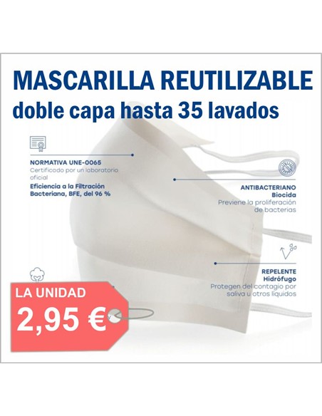 MASCARILLA REUTILIZABLE ALGODON (1 unidad)