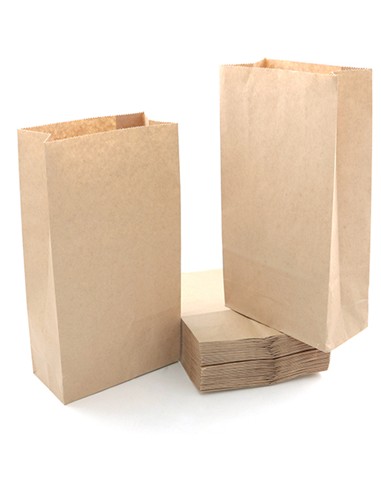 BOLSA PAPEL KRAFT 20x5x54 250 bolsas