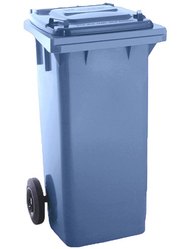 CONTENEDOR PLASTICO DE 120 LITROS AZUL