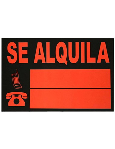 CARTEL 50X70 SE ALQUILA