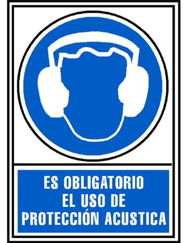 CARTEL PVC AZUL PROTECCION ACUSTICA
