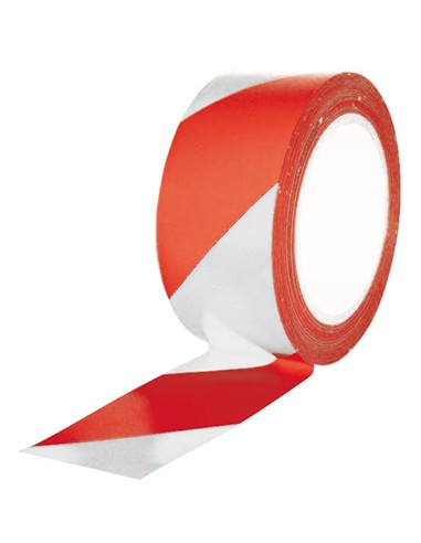 CINTA SEÑALIZACION 50x33 mt BLANCA ROJA