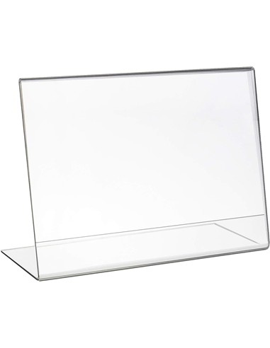 PORTAFCARTEL EN L DIN A4 HORIZONTAL