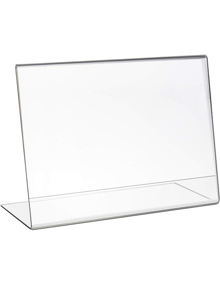 PORTAFCARTEL EN L DIN A4 HORIZONTAL