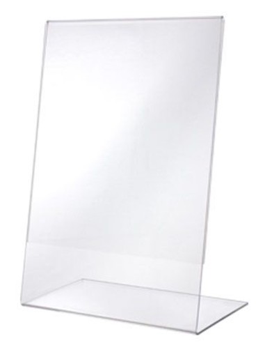 PORTACARTEL EN L DIN A4 VERTICAL