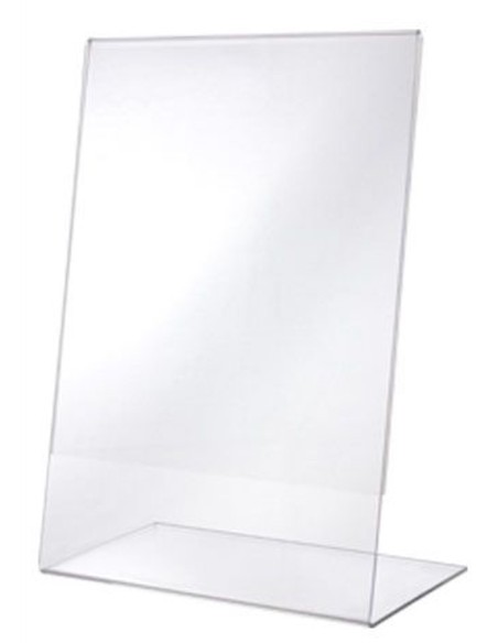 PORTACARTEL EN L DIN A4 VERTICAL