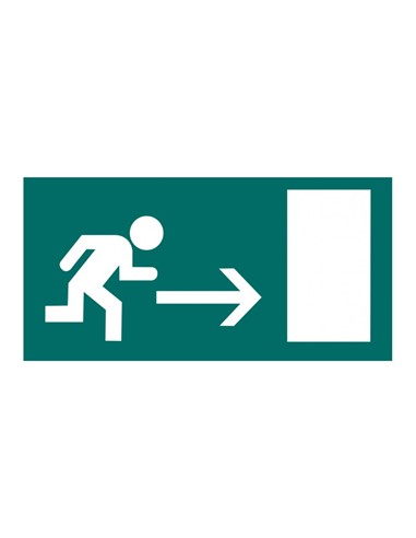 ETIQUETA SEÑALIZACION SALIDA EMERGENCIA
