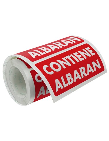 ETIQUETA ENVIO ROLLO 50x100 CONTIENE ALBARAN