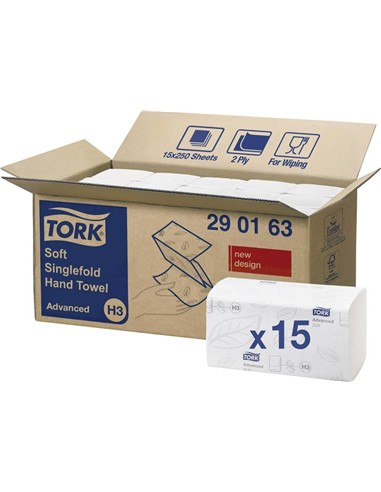 TOALLA SECAMANOS PLEGADA V 250 unid. 2 CAPAS