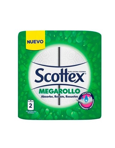 ROLLO PAPEL COCINA SCOTTEX PACK 2 ROLLOS