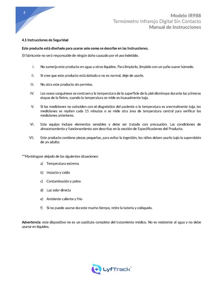 TERMOMETRO DIGITAL INFRAROJOS IR988