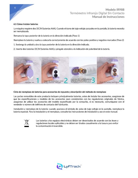 TERMOMETRO DIGITAL INFRAROJOS IR988