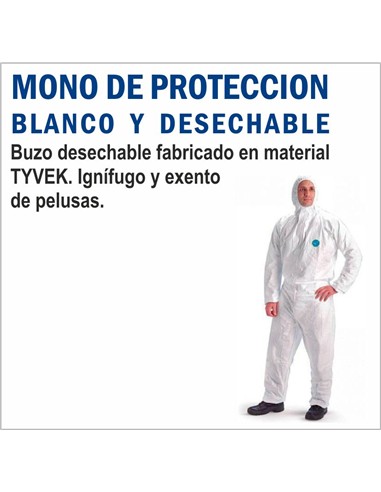 MONO TRABAJO BLANCO ECONOMICO DELTA PLUS