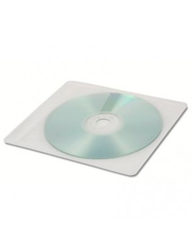 FUNDA TRANSPARENTE PLASTICO CD CON SOLAPA