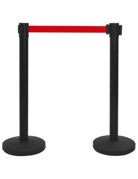 POSTE DE SEPARACION CON CINTA 2 mt (2 unidades)