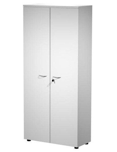 ARMARIO MADERA ALTO 3 ESTANTES GRIS