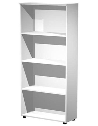 ARMARIO MADERA ALTO 3 ESTANTES GRIS SIN PUERTAS