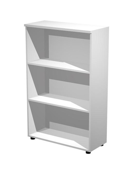 ARMARIO MADERA MEDIO 2 ESTANTES GRIS SIN PUERTAS