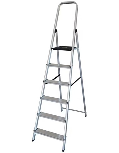 ESCALERA ALUMINIO 6 PELDAÑOS