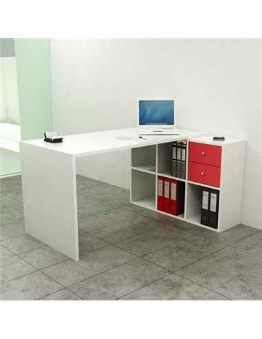 MESA CON ESTANTERIA 140x69x72,4