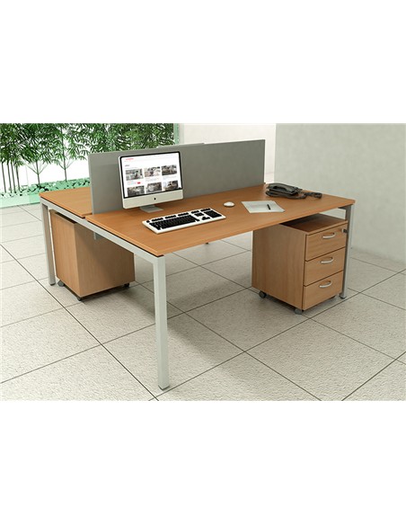 MESA PATAS CUADRADAS 160x80x75 HAYA