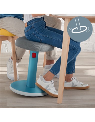 SILLA TABURETE ERGO COSY GRIS