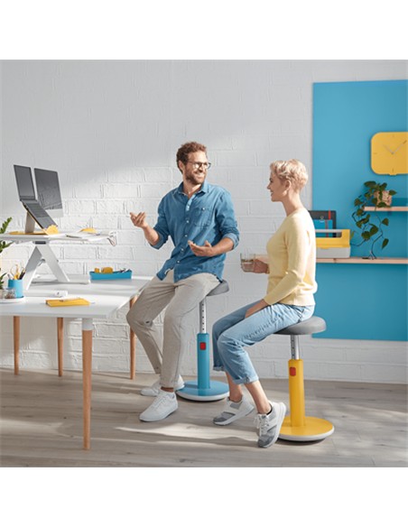 SILLA TABURETE ERGO COSY GRIS